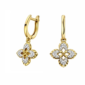 Złote kolczyki z diamentami PE4738Y