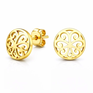 Złote kolczyki ażurowe 16052023136