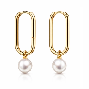 Złote kolczyki z perła 20230626025