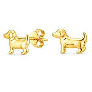 Złote kolczyki pies 1202202431