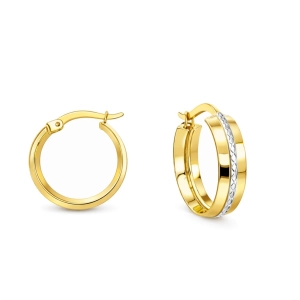 Złote kolczyki 2cm 1302202425