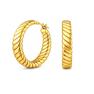 Złote kolczyki koła 3cm 302202432