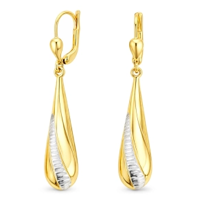 Złote kolczyki wiszące 1604202421