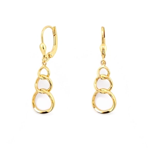 Złote kolczyki wiszące 1604202427