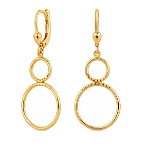 Złote kolczyki wiszące 1604202428