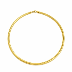 Złoty naszyjnik elektroforma- gładki 42 cm