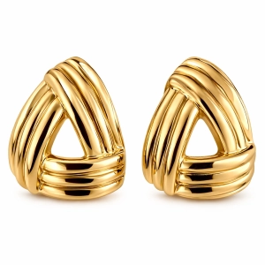 Złote kolczyki elektroforma- rurki