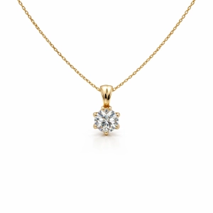 Złoty naszyjnik z brylantem 104-10004 (4,2) 0,3 CT