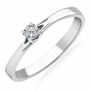 AU-585  Pierścionek 101-10014 0,10 CT