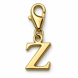 Złoty Charms Litera Z z Karabińczykiem - Złoto 585