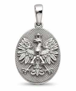 Srebrna zawieszka Ag 925 Orzeł w koronie