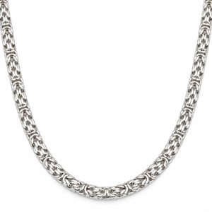 Srebrny łańcuch o splocie królewskim AG925 55 cm 4 mm szeroki